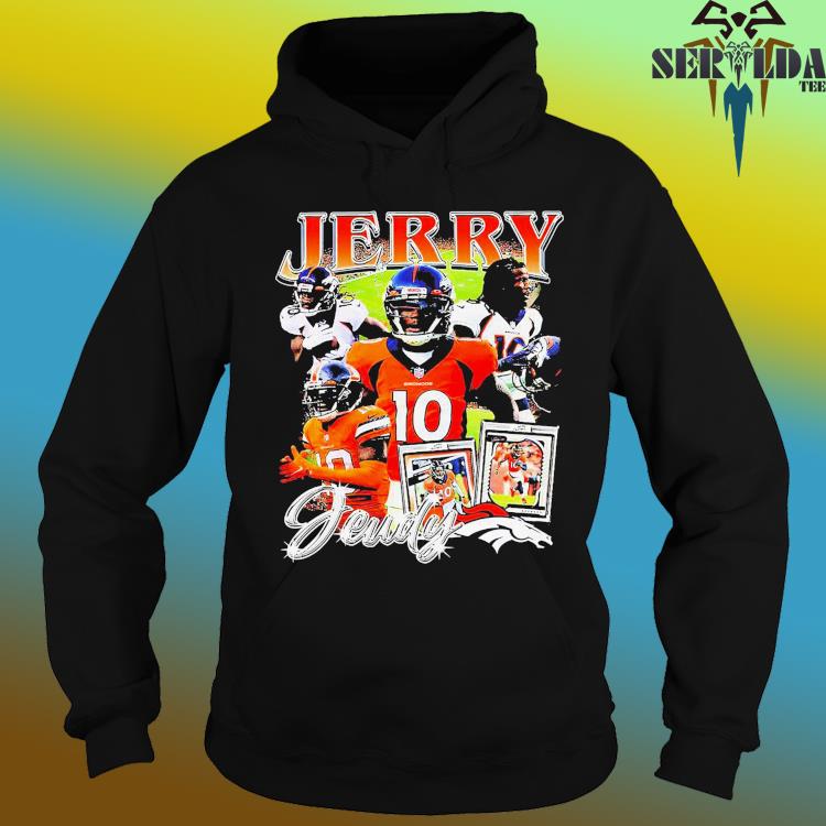 Jerry Jeudy 10 Denver Broncos football retro poster shirt, hoodie, sweater,  long sleeve and tank top