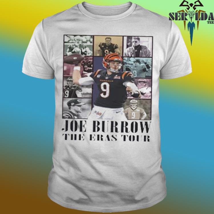 Joe Burrow 9 the Eras tour football poster shirt, hoodie, sweater, long  sleeve and tank top