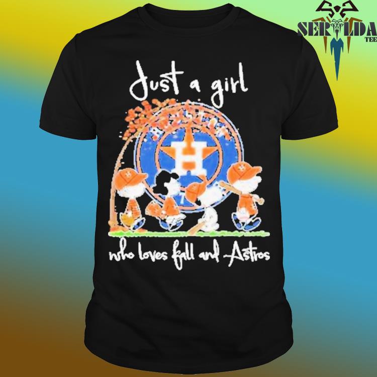 Official just A Girl Who Love Fall And Houston Astros Snoopy