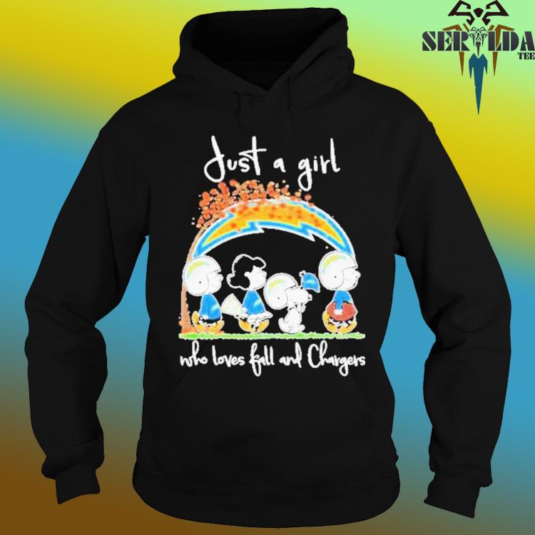 Just a girl who loves fall and chargers shirt, hoodie, sweater, long sleeve  and tank top