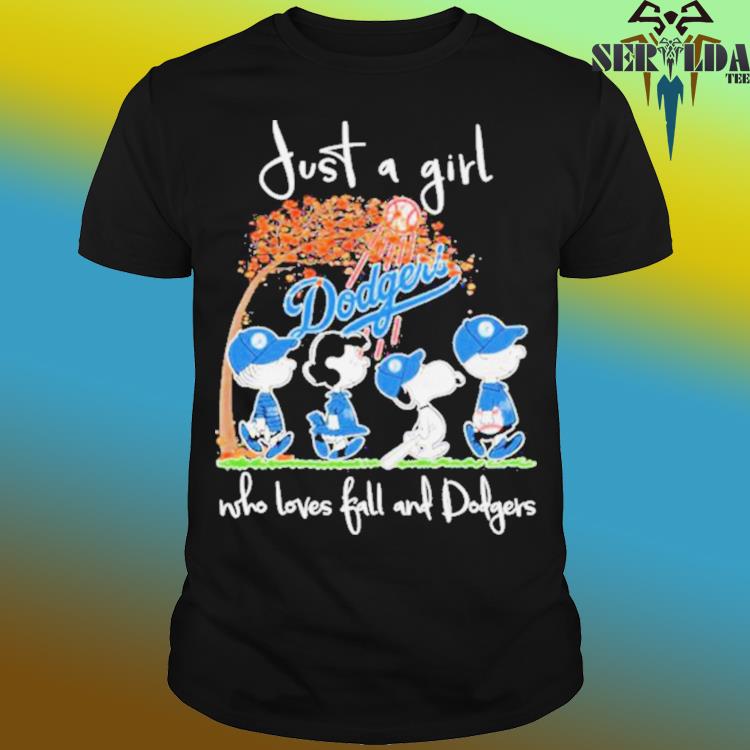 Official Just A Girl Who Loves Fall And Dodgers Shirt, hoodie