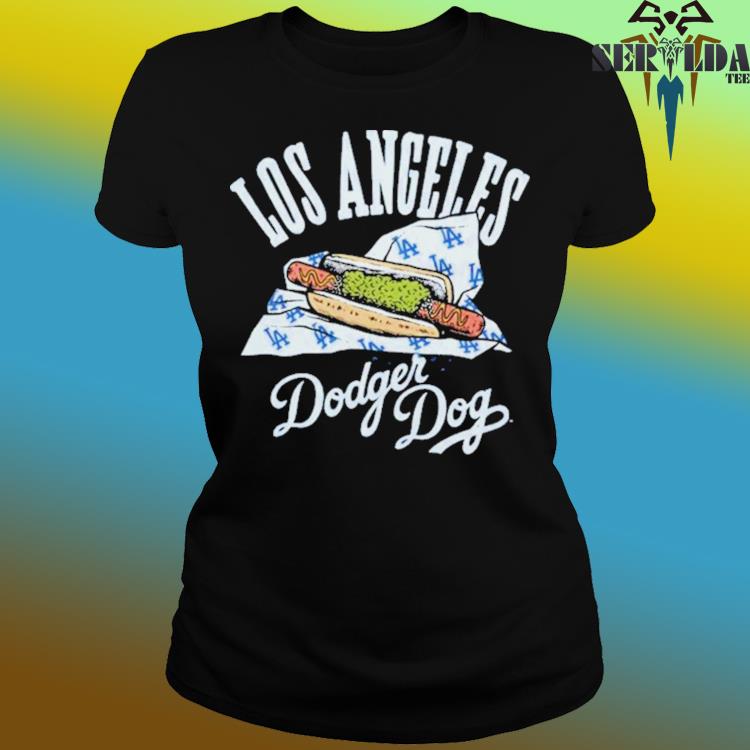 Los Angeles Dodger Dogs T-Shirt from Homage. | Royal Blue | Vintage Apparel from Homage.