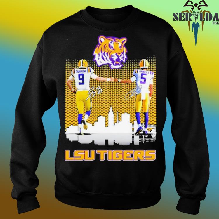 Lsu tigers Joe burrow jayden daniels city signatures Shirt - Limotees