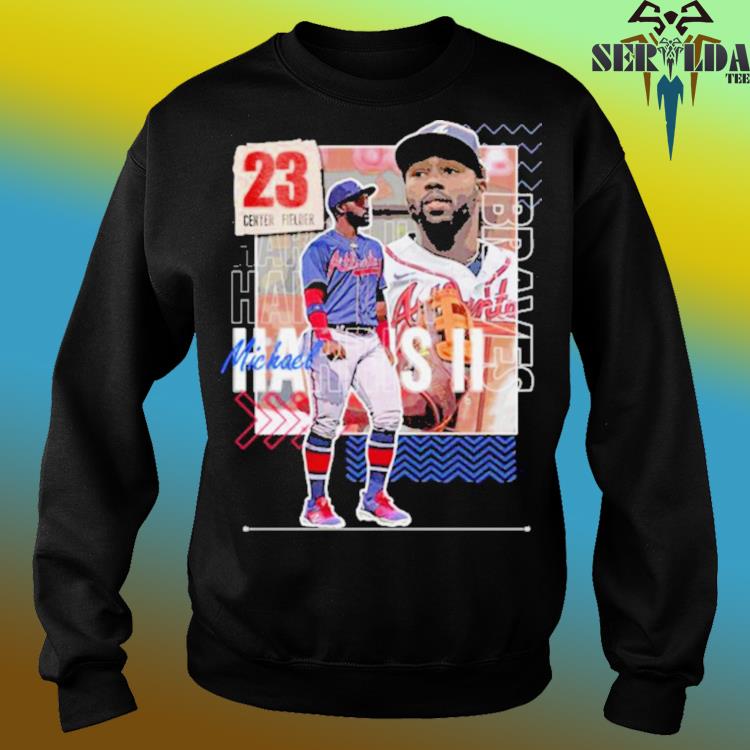 Michael Harris II Baseball Paper Braves 23 Center Fielder T-shirt,Sweater,  Hoodie, And Long Sleeved, Ladies, Tank Top