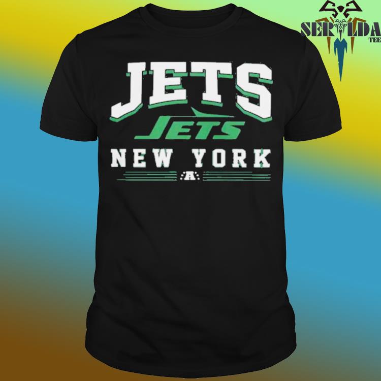 Men's '47 Gray New York Jets Legacy Packed House Headline Pullover Hoodie