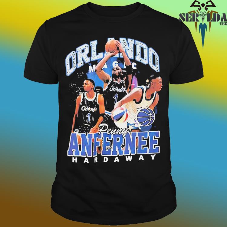 Penny Hardaway Orlando Magic Mitchell Ness Hardwood Classics Bling Concert  Player T-shirt