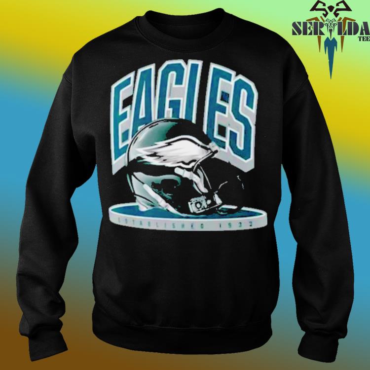 Philadelphia Eagles Throwback Helmet Long Sleeve Tee