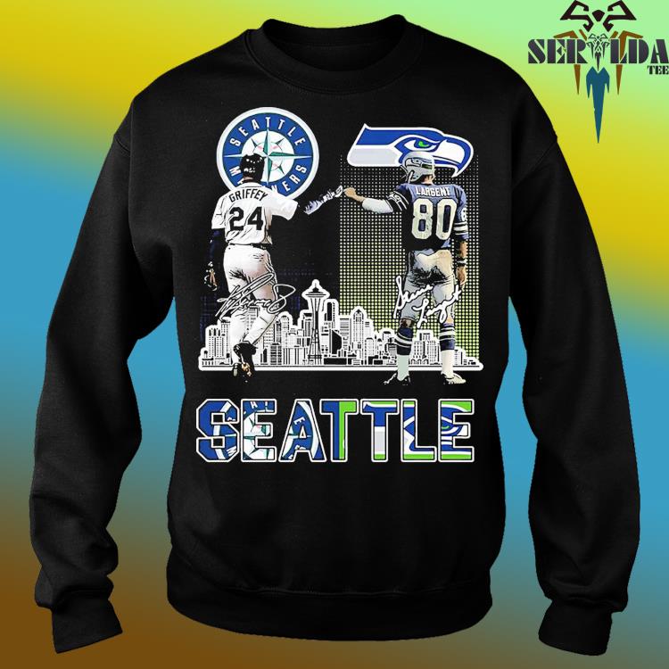 Seattle mariners roundel rug griffey Seattle Seahawks largent signatures  shirt, hoodie, sweater, long sleeve and tank top