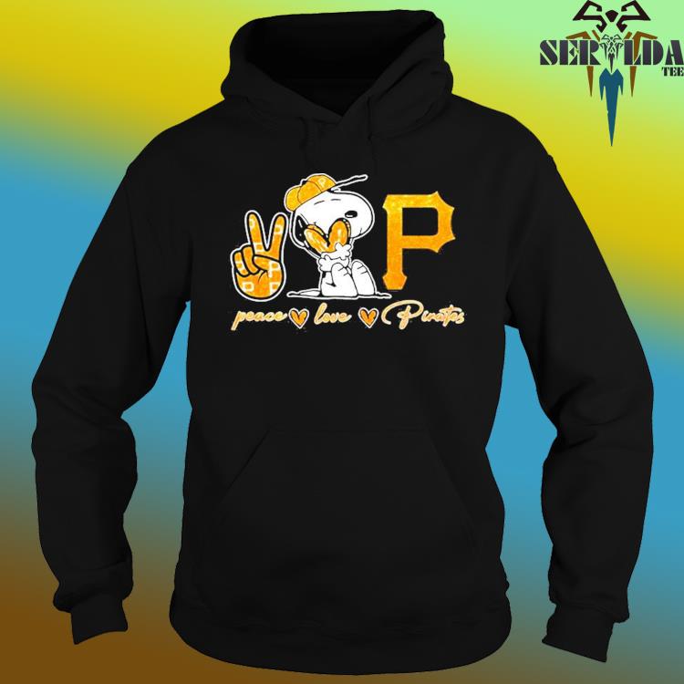 Official snoopy Peace Love Pittsburgh Pirates Shirt, hoodie, sweater, long  sleeve and tank top