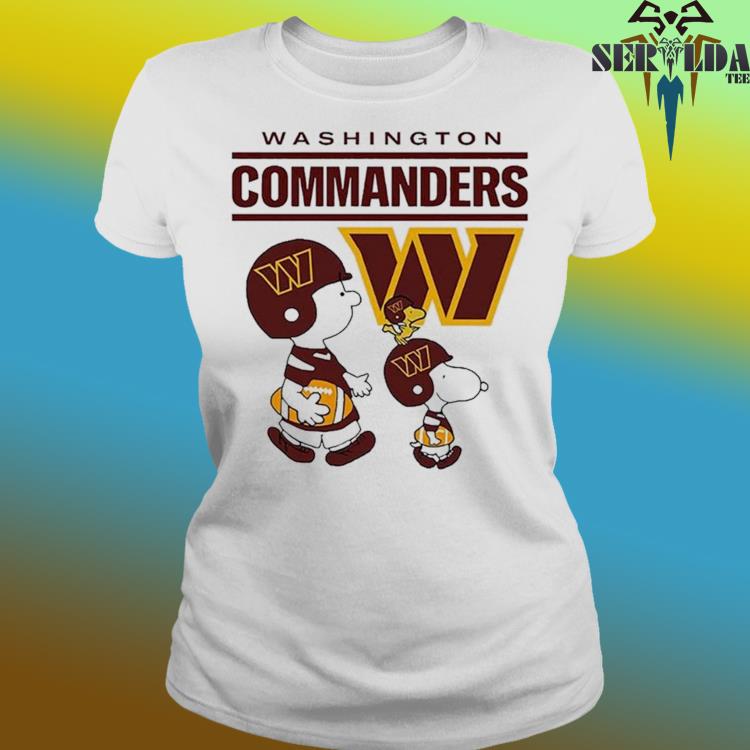 Washington Commanders Snoopy and Charlie Brown Peanuts shirt