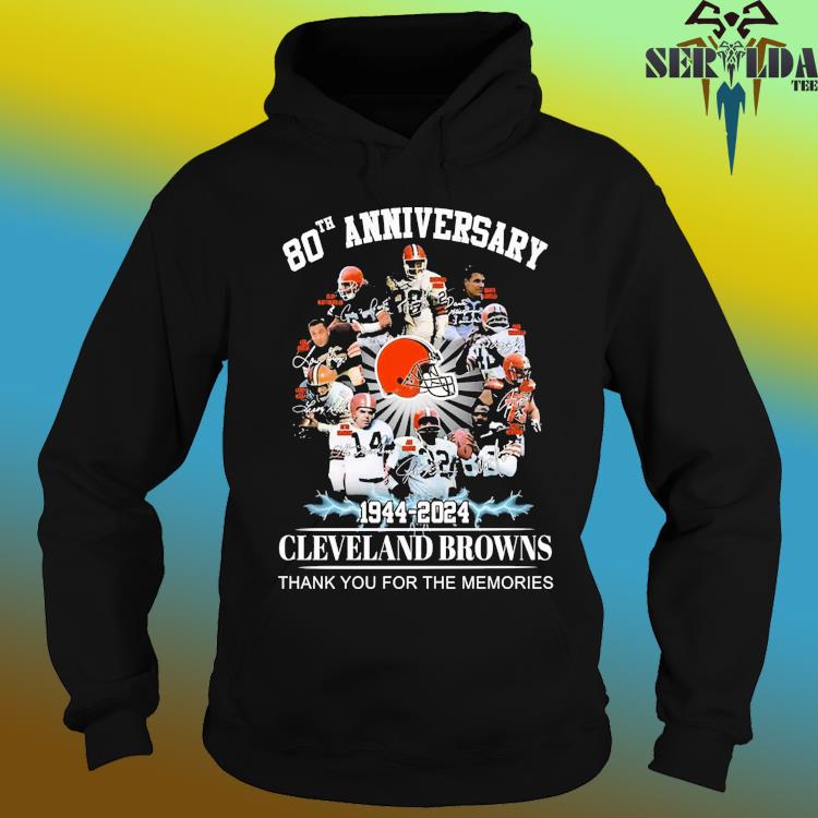 Cleveland Browns 80th Anniversary 1944-2024 Thank You for the Memories Shirt,  hoodie, longsleeve, sweatshirt, v-neck tee