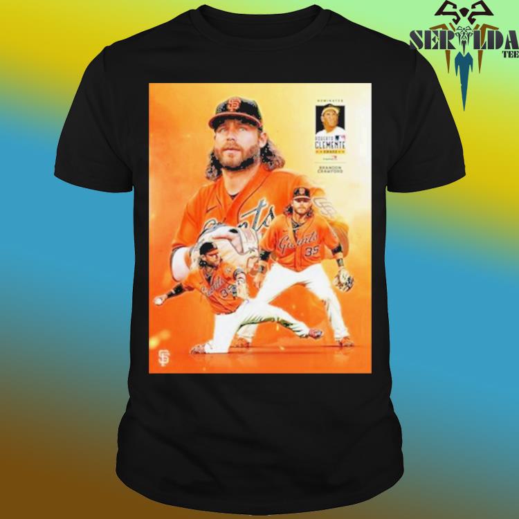 Brandon crawford is the sf giants nominee for the 2023 roberto clemente  award shirt, hoodie, sweater, long sleeve and tank top