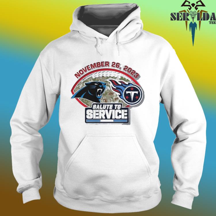 Official carolina Panthers Vs Tennessee Titans Gameday Salute To Service  November 26 2023 T-Shirt, hoodie, sweater, long sleeve and tank top