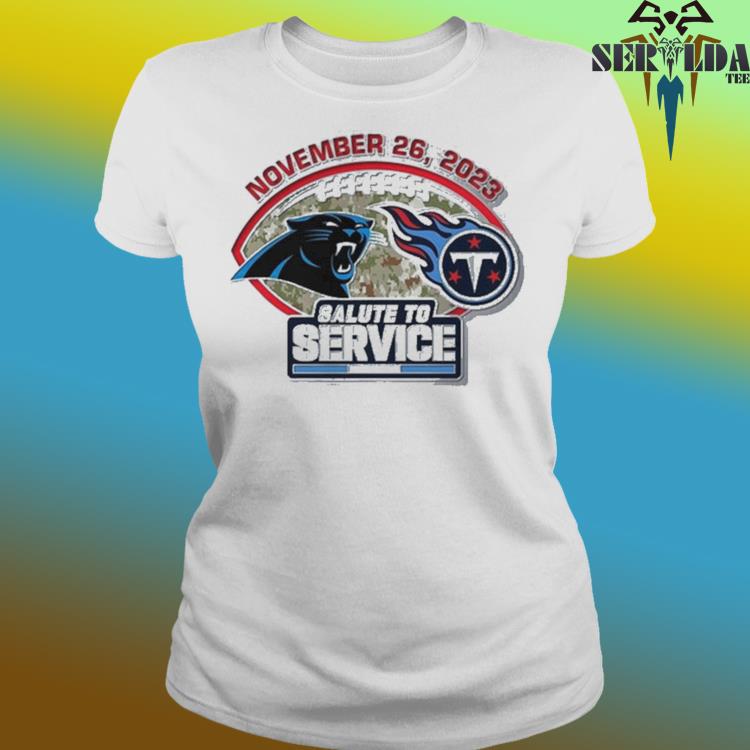 Official carolina panthers vs tennessee titans gameday salute to