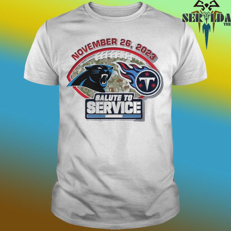 Official carolina panthers vs tennessee titans gameday salute to