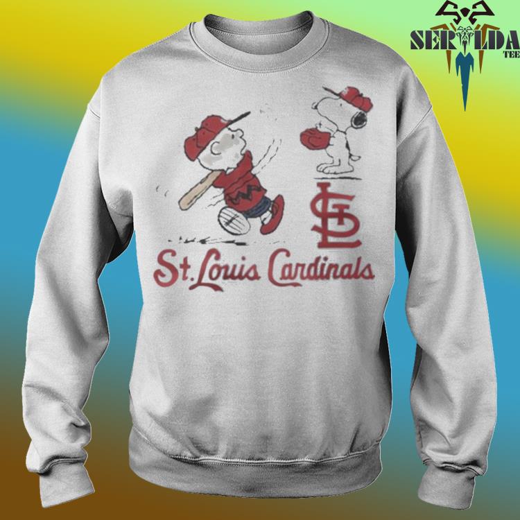 Charlie Brown And Snoopy Playing Baseball St. Louis Cardinals Mlb 2023 T- shirt,Sweater, Hoodie, And Long Sleeved, Ladies, Tank Top