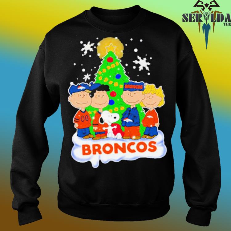 Denver Broncos The Peanuts Christmas Tree shirt, hoodie, sweater