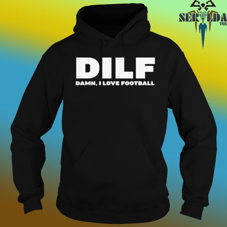 D.I.L.F, Damn I Love Football Large Square Pillow