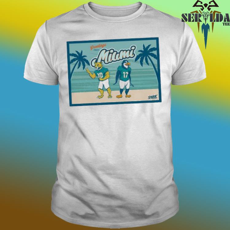 Miami Dolphins Football Florida Sports Colors Postcard for Sale