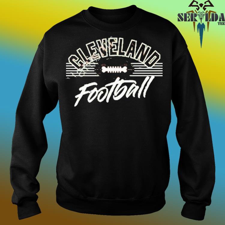 GV Art and Design Kids Cleveland Football Stripes Shirt Medium