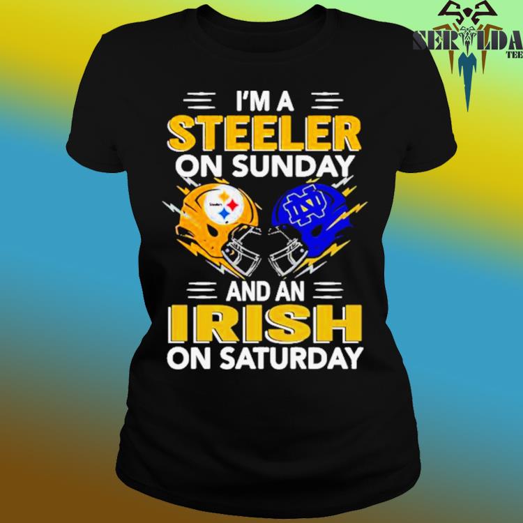 Official i'm a pittsburgh steelers on sunday and a notre dame