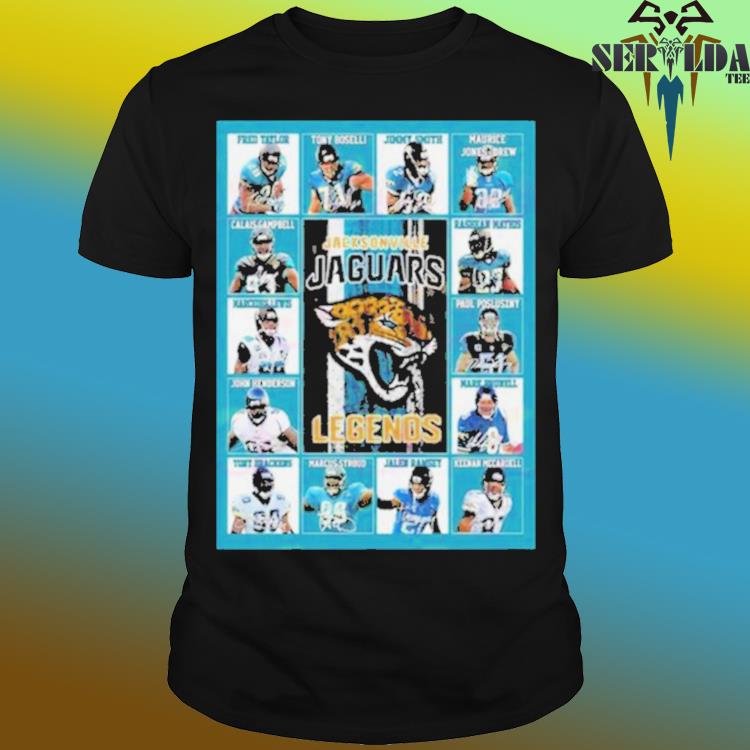 Jacksonville Jaguars Legends Players 2023 Signatures Shirt