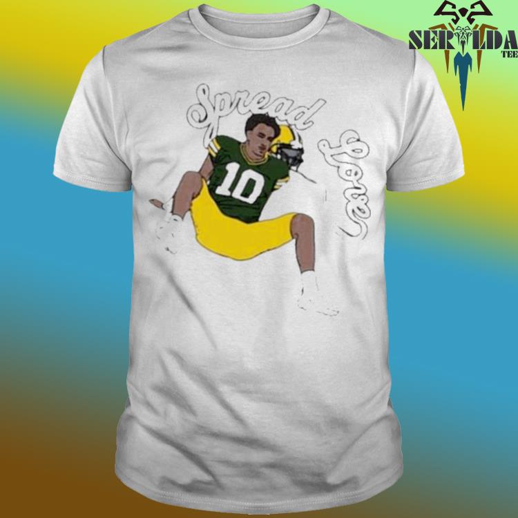 Official Number 10 Green Bay Spread Love Shirt, hoodie, sweater, long  sleeve and tank top