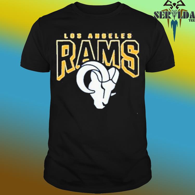 Official junk food clothing x nfl – los angeles rams – bold logo shirt,  hoodie, sweater, long sleeve and tank top