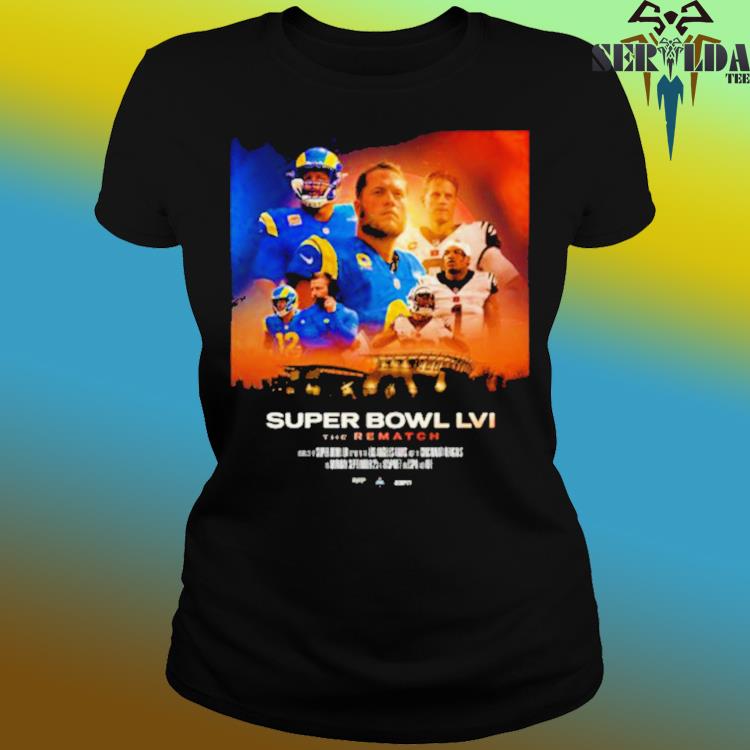 Los Angeles Rams Vs Cincinnati Bengals 2023 Super Bowl Lvi The Rematch Shirt  - Peanutstee