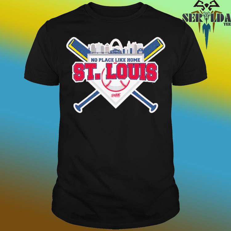  St Louis Baseball Fans. No Place Like Home Red T-Shirt