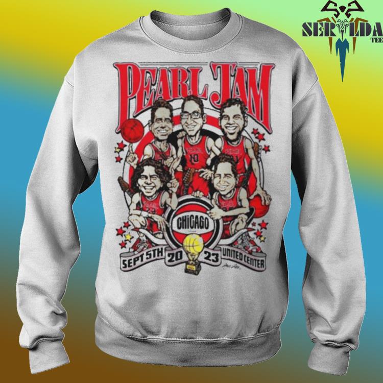 Pearl Jam X Chicago Bulls Sept 5th 2023 United Center Chicago Event Poster  Shirt