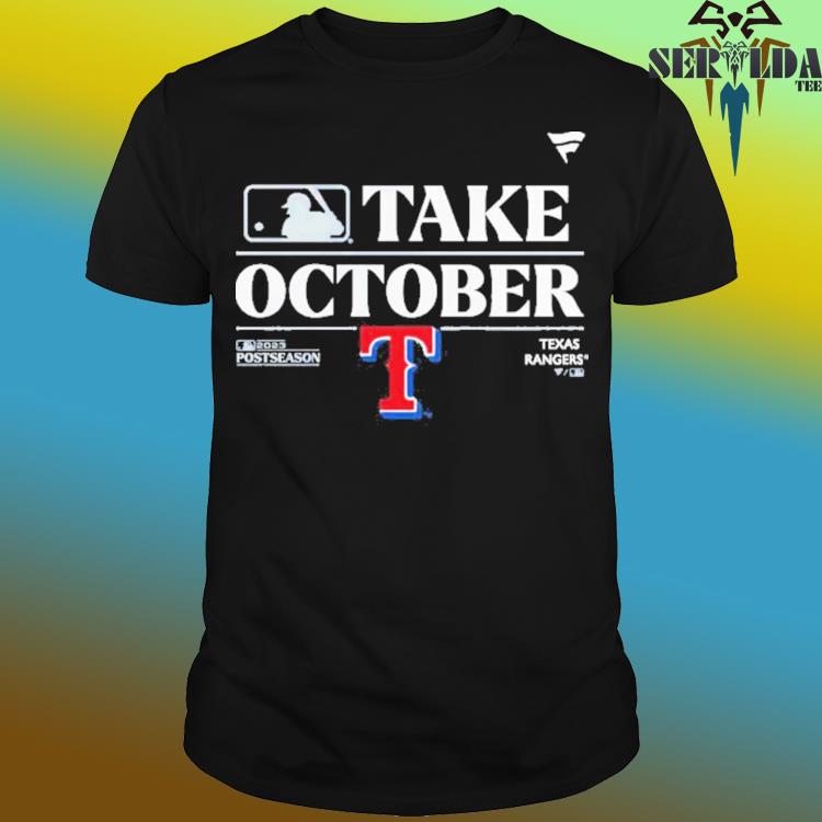 Official Logo Texas Rangers Take October Playoffs Postseason 2023