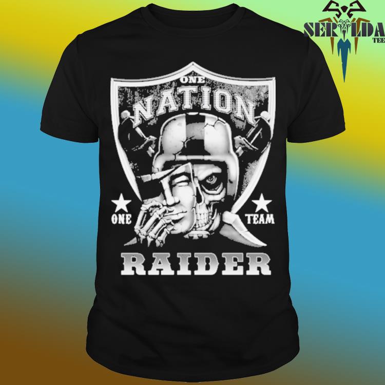 Skull One Nation One Team Las Vegas Raiders Shirt, hoodie, sweater