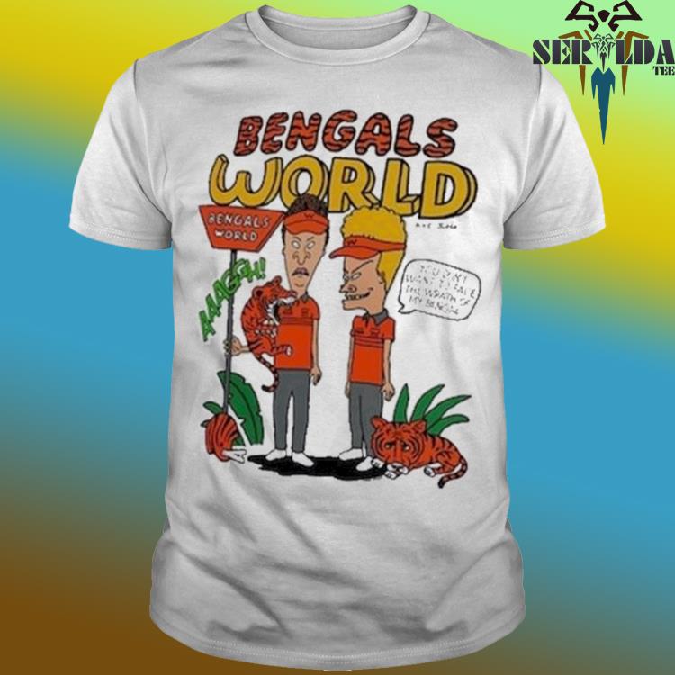 Official cincinnatI bengals homage beavis and butthead x bengals world shirt,  hoodie, sweater, long sleeve and tank top