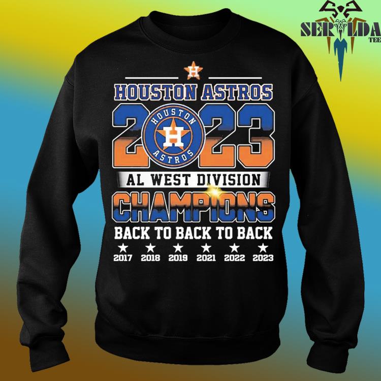 Official houston Astros AL West Division Champions Back To Back To