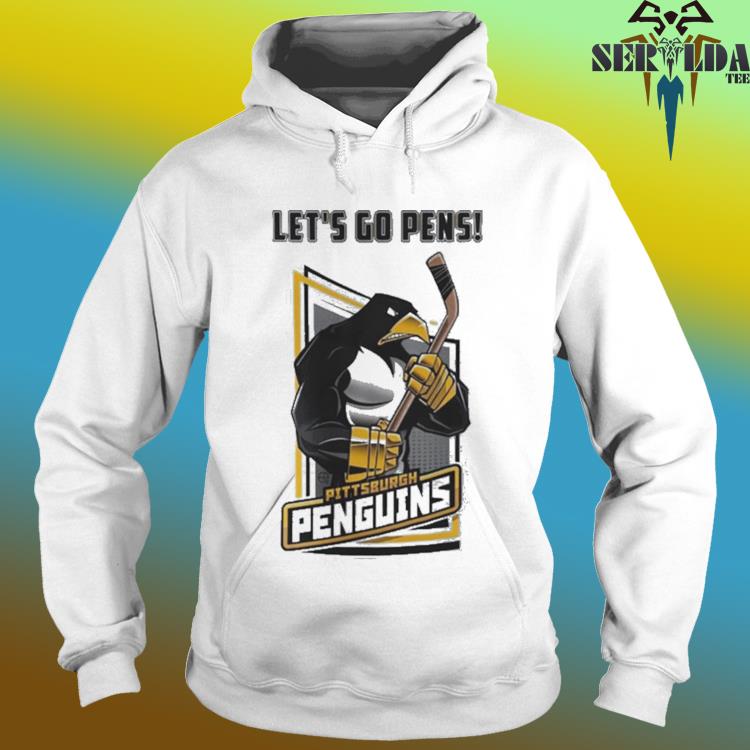 Pittsburgh Penguins Rare Red Lets Go Pens T-shirt Sz. L