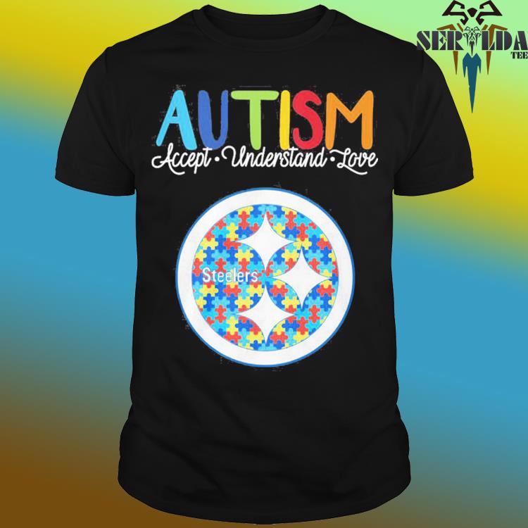 Official pittsburgh Steelers NFL autism awareness accept understand love  shirt, hoodie, sweater, long sleeve and tank top