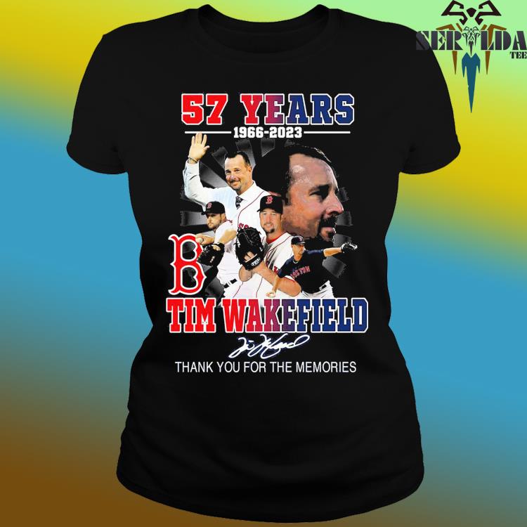 Tim Wakefield 57 Years 1966 2023 Boston Red Sox Memories Shirt - Zerelam