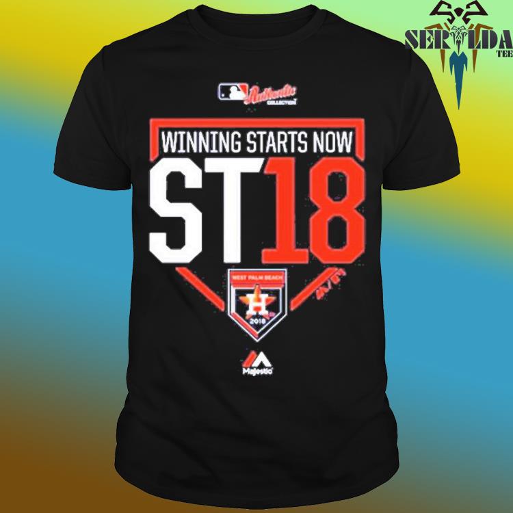 Official winning starts now st18 houston astros majestic authentic