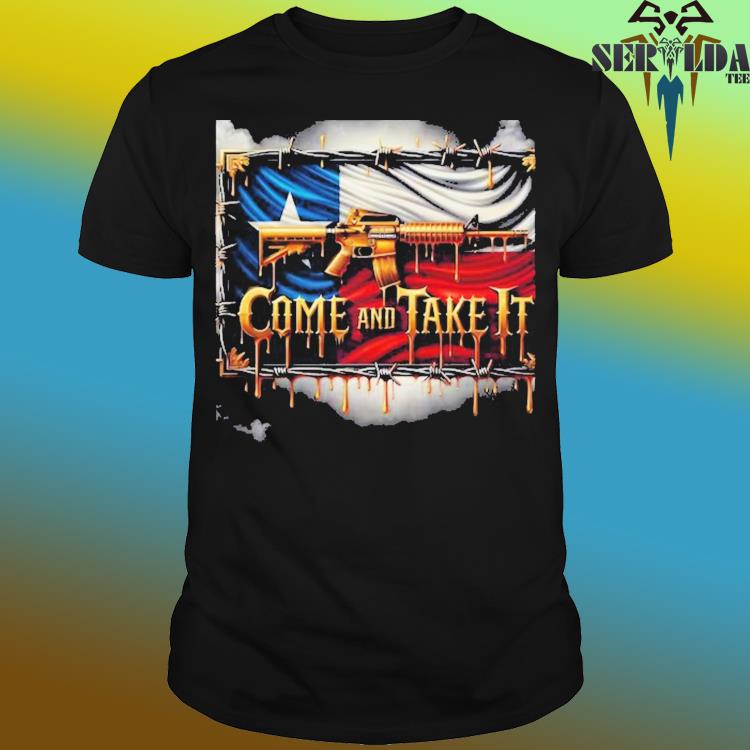 Official Come and take it gun and Texas flag shirt