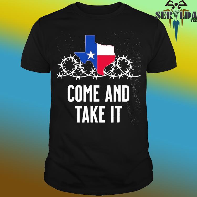 Official Come take it razer wire star Texas barbed wire shirt