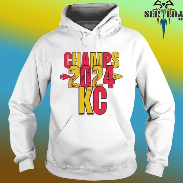 Official Collection Kc Champs 2024 Chiefs Football Shirt Hoodie   Official Collection Kc Champs 2024 Chiefs Football Shirt Hoodie 