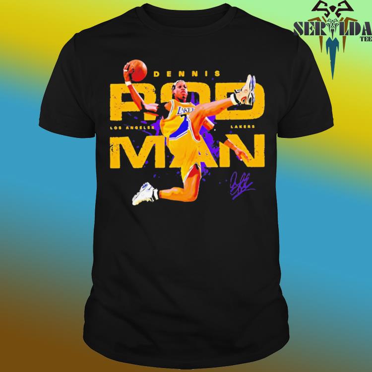 Official Lakers dennis rodman slam dunk signature shirt