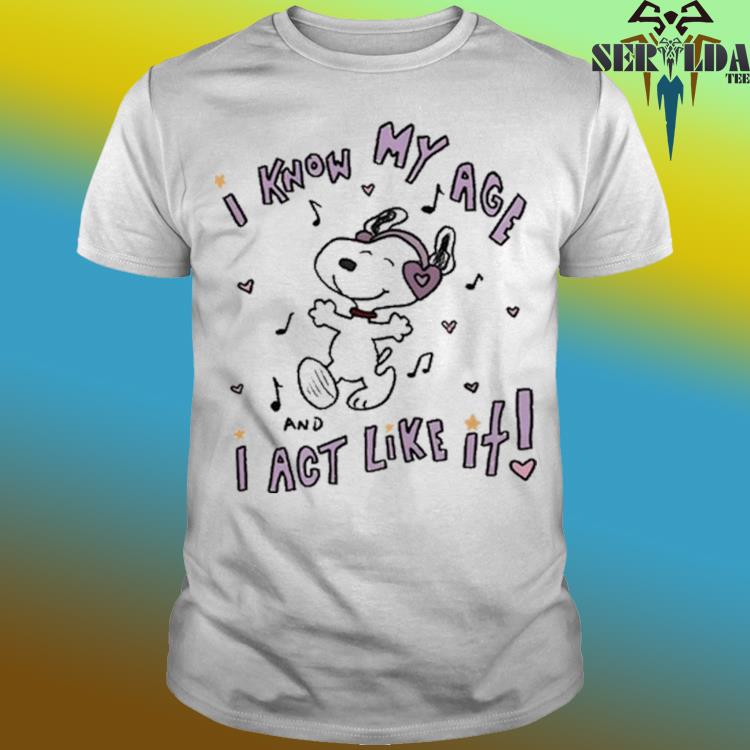 Official Lovelydisco i know my age i act like it shirt